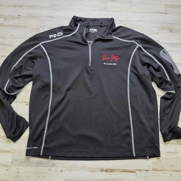 PING Other - Ping Sensorcool 1/4 zip Mens XL Performance Golf Long Sleeve Black (logo)